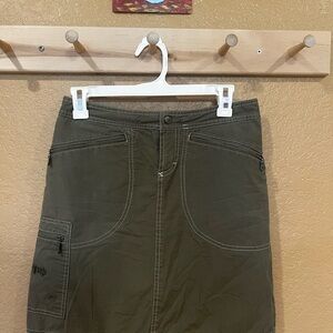Athelta Olive Green Cargo Skirt